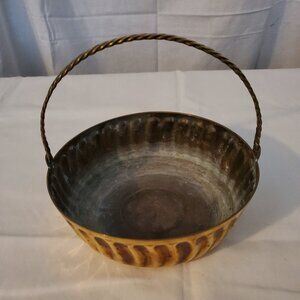 Brass Bowl with Handle